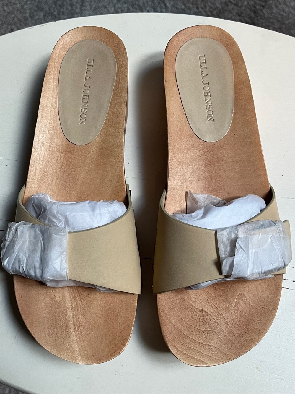 NEW ULLA JOHNSON sicily slide sandal in deserto size 41 US 10
